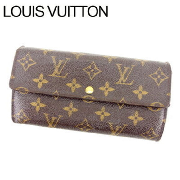 Louis Vuitton long Wallet zipper Pochette Porte Monnaie Brown - Picture 1 of 6